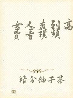 女人爽到高潮免费看视频