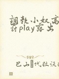 调教小奴高潮惩罚play露出