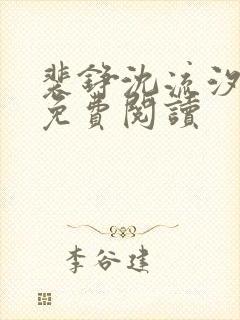 裴铮沈流汐全文免费阅读