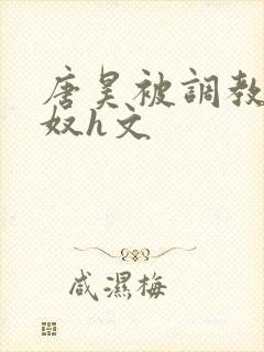 唐昊被调教成肉奴h文