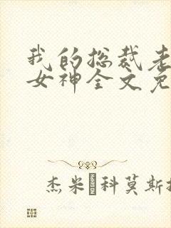 我的总裁老婆是女神全文免费阅读