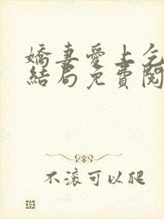 娇妻爱上乞丐大结局免费阅读