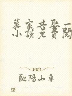 慕家共娶一妻的小说免费阅读无弹窗