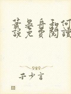 萧晏舟和何夕小说免费阅读