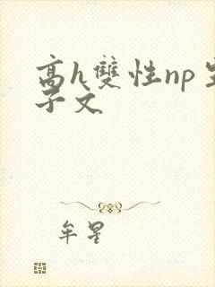 高h双性np生子文