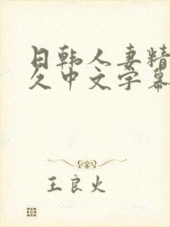 日韩人妻精品久久中文字幕