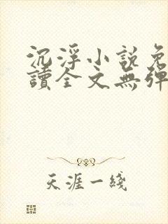 沉浮小说免费阅读全文无弹窗