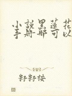 小说黑莲花攻略手册哪可以找到