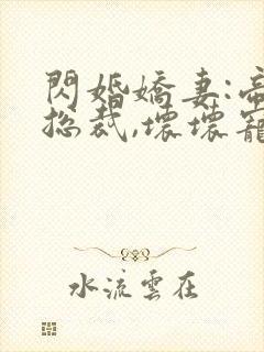 闪婚娇妻:帝国总裁,坏坏宠