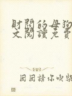 财阀的母狗们全文阅读免费无弹窗笔趣阁封面