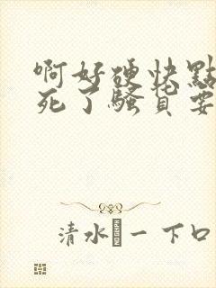 啊好硬快点 爽死了骚货要高潮了小说