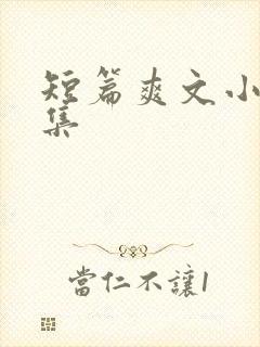 短篇爽文小说锦集