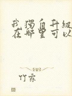 我独自升级小说在哪里可以看