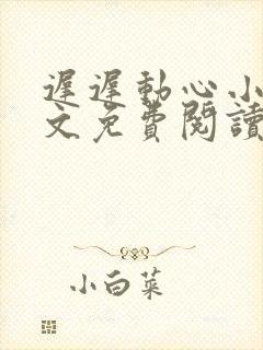 迟迟动心小说全文免费阅读无删减