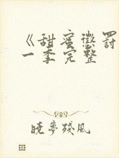 《甜蜜惩罚》第一季完整