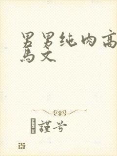 男男纯肉高h种马文