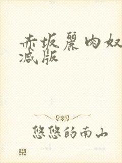 赤坂丽肉奴未删减版