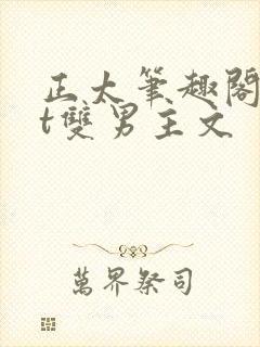 正太笔趣阁txt双男主文