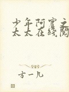 少年阿宾之房东太太在线阅读