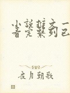 小说推文一口气看完系列已完结双男主