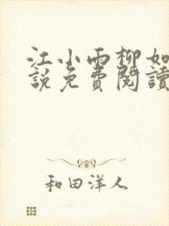 江小雨柳如烟小说免费阅读最新章节