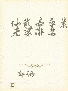 仙武帝尊叶辰的老婆排名