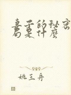 妻子的秘密大结局是什么