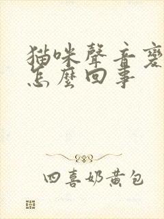 猫咪声音变了是怎么回事封面