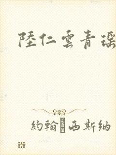 陆仁云青瑶全集封面