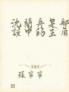 沈兰舟是哪部小说中的主角封面