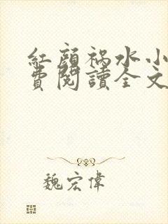 红颜祸水小说免费阅读全文无弹窗