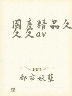 国产精品久久久久久av