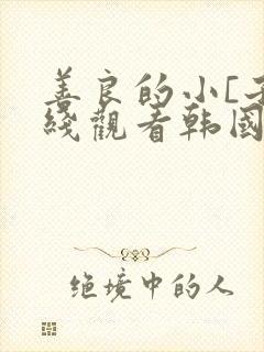 善良的小[子在线观看韩国