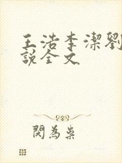 王浩李洁刘静小说全文