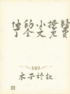 他的小撩精甜爆了全文免费阅读小说