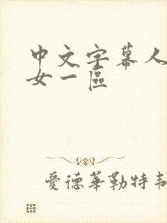 中文字幕人妻熟女一区