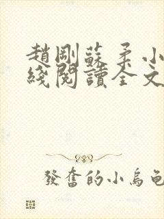 赵刚苏柔小说在线阅读全文最新