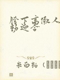 胯下高傲人妻耸动迎合