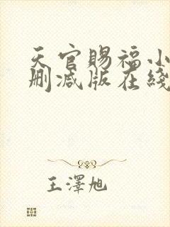 天官赐福小说无删减版在线