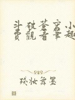 斗破苍穹小说免费观看笔趣阁封面