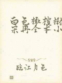 白色橄榄树李瓒宋冉全本小说免费阅读