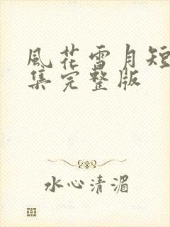 风花雪月短剧全集完整版