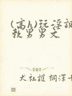 (高h)玩淫调教男男文