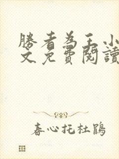 胜者为王小说全文免费阅读无删减