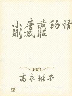 小唐璜的情史无删减版