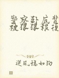 警察卧底背叛攻被狠狠报复的小说双