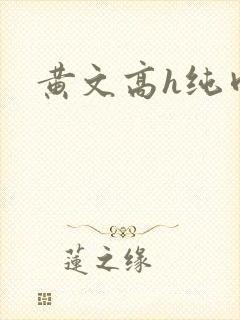 黄文高h纯肉封面