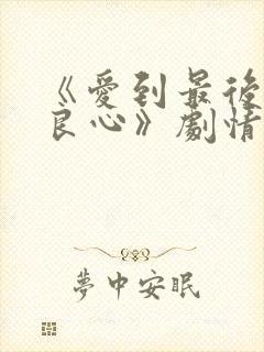 《爱到最后全凭良心》剧情