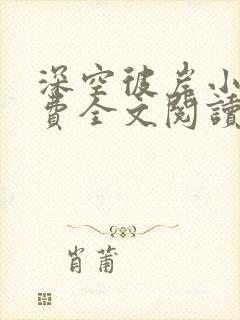 深空彼岸小说免费全文阅读封面