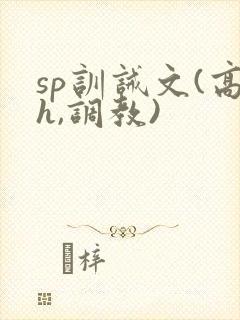 sp训诫文(高h,调教)封面